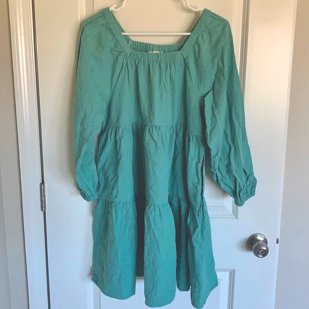 Jade puffy tiered dress